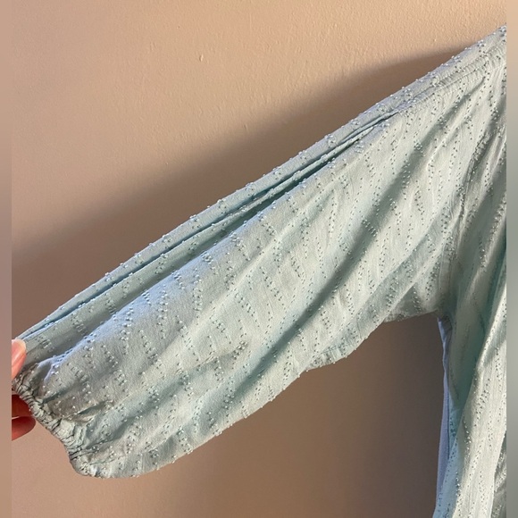 Dolan Anthropologie pop over blouson babydoll blouse cotton large - Picture 4 of 7